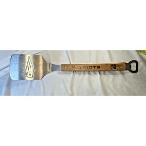 New England Patriots Sportula Spatula Solid Football BBQ Grill Bottle Opener